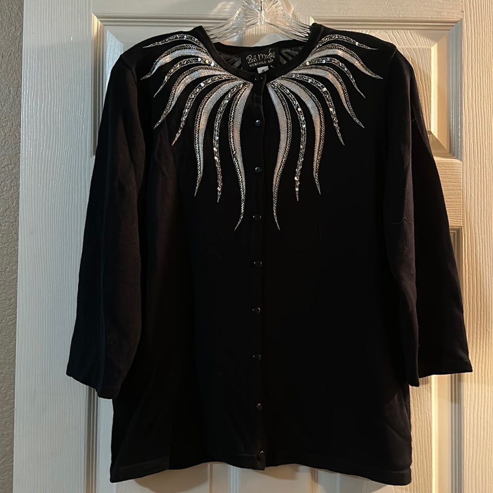 Bob Mackie wearable art sweater